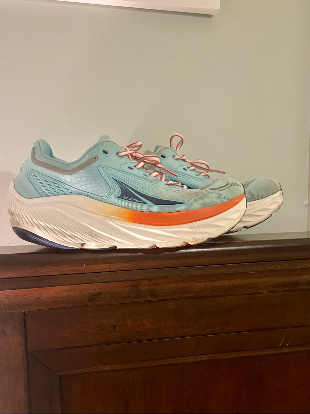 Altra Women’s Olympus 2 Sneakers Blue Orange Mesh Low Top
